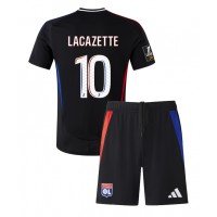 Camiseta Olympique Lyonnais Alexandre Lacazette #10 Segunda Equipación Replica 2024-25 para niños mangas cortas (+ Pantalones cortos)